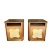 Pair of French Parchment Nightstands 74995