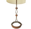 French Iron and Leather Lamp 77695