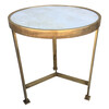 Lucca Limited Edition marble and brass side table. 34063