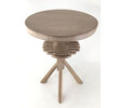 Lucca Studio Hazel Walnut Side Table with Base Detail 55431