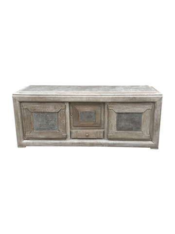 French Oak Buffet With Cement Detail 47467