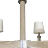 Limited Edition Oak and Aluminum Chandelier 37470