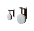 Limited Edition Bronze and Opaline Shade Sconces 38006