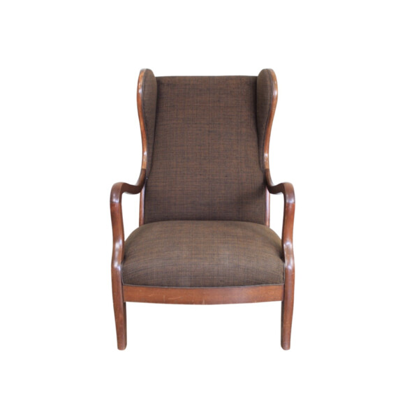 Single Mid Century Danish Wingback Arm Chair 65323