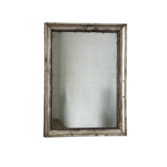 19th Century Spanish Silver Leaf Mirror 71364