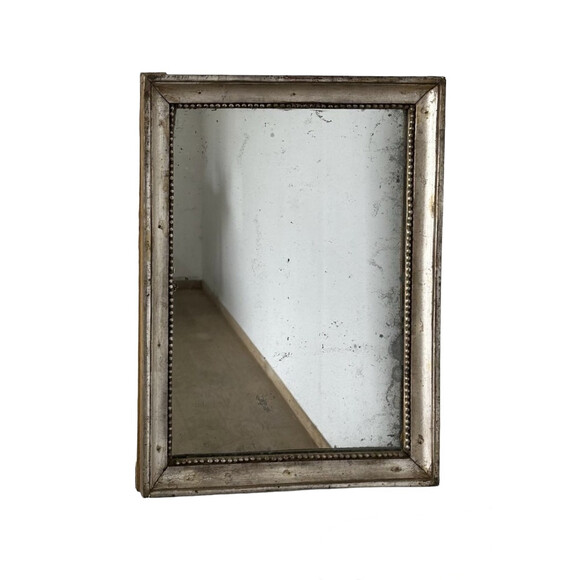 19th Century Spanish Silver Leaf Mirror 71371