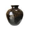 Large Black Glazed Ceramic Vessel from Central Asia 66862