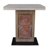 Limited Edition Oak and Ceramic Element Side Table 36151