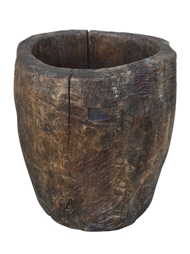 Large French Wood Trunk Planter 38204
