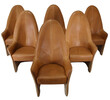 Set of 6 DeSede Leather Dining Chairs 35605