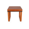 Lucca Studio Vaughn (stool) of saddle leather top and base 45312