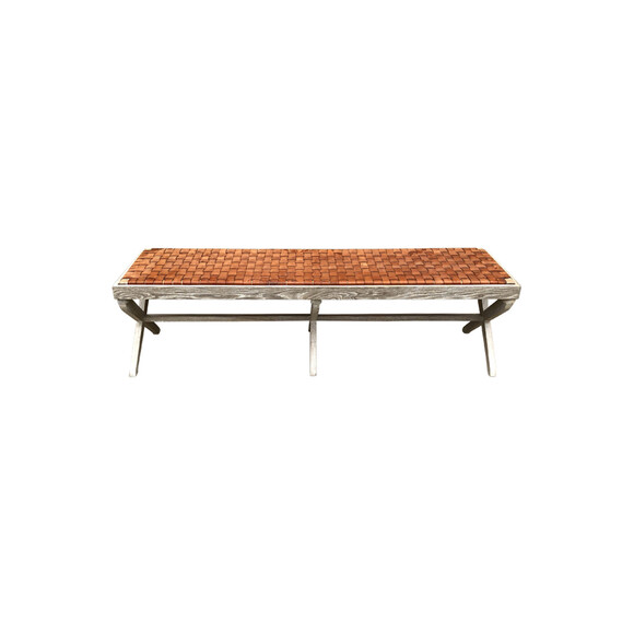 Sadie Bench (Brown Leather) 35028
