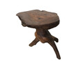 French Primitive Olive Wood Gueridon Table 38644