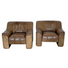 Pair of Vintage DeSede Leather Arm Chairs 78487