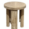 Lucca Studio Miles Oak and Bronze Side Table 75810