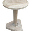Lucca Studio Bikar Cerused Oak Side Table 33615