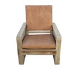 Lucca Studio Remy Oak And Leather Armchair 39092