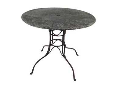 French 19th Century Metal Garden Table 36779