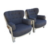Pair of Rare Model Guillerme & Chambron Oak Armchairs 38567