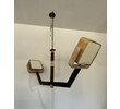 Large Limited Edition Bronze and Oak Chandelier 73914