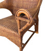 Pair of 1920's French Rattan Arm Chairs 38157