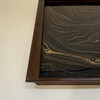 Limited Edition Walnut Tray with Vintage Italian Marbleized Paper 76016