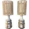 Pair of Large Scale Vintage Studio Pottery Lamps 41376
