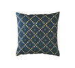 Antique Moroccan Indigo and Embroidery Textile Pillow 38425