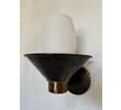 Limited Edition Pair of Bronze and Opaline Glass Sconces 74562