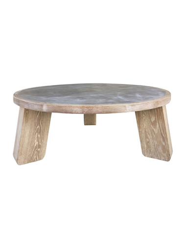 Lucca Studio Vance Coffee Table In Oak and Concrete. 45518