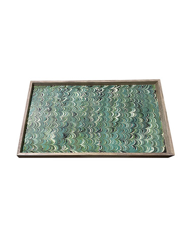 Limited Edition Vintage Italian Marbleized Paper Tray 39933