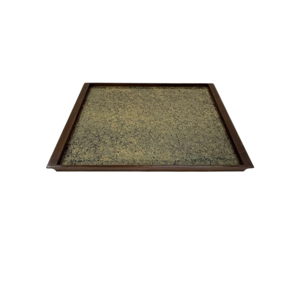 Limited Edition Walnut Tray with Vintage Italian Marbleized Paper 76026