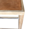 Lucca Studio Macy Table with a Vintage Leather top 39650