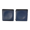 Pair of Matteo Grassi Black Leather Stools 38127