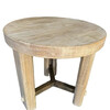 Lucca Studio Miles Oak and Bronze Side Table 74456