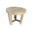 Lucca Studio Miles Oak and Bronze Side Table 74456