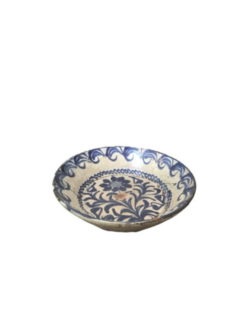 19th Century Blue and White Spanish Lebrillo Bowl 79587