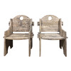 Pair of French Primitive Arm Chairs 67220