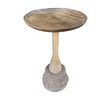 Limited Edition Walnut and Stone Side Table 40215