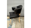 Set of (6) Danish Black Leather Dining Chairs 78991