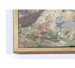 Small Vintage Swedish Abstract Oil Paining on Panel 75009