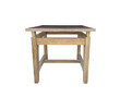 Lucca Studio Oak and Industrial Element Top Side Table 41603
