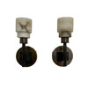 Lucca Studio Pair of Georgie Alabaster and Bronze Sconces 77765