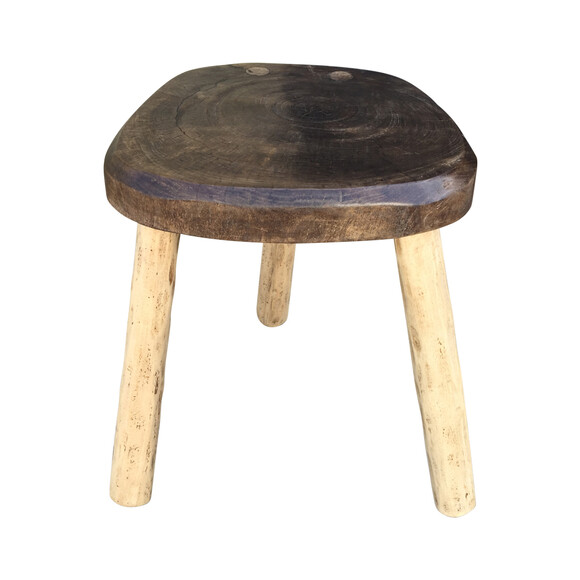 Primitive French Wood Stool/ Table 36576