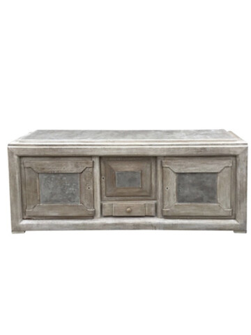 French Oak Buffet With Cement Detail 77727