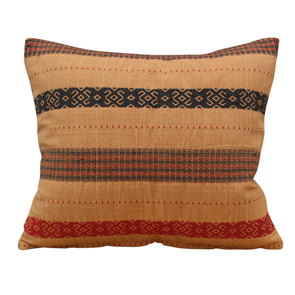 Vintage Indonesian Embroidery Textile Pillow 20585