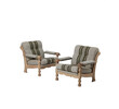 Pair of Danish Oak Lounge Arm Chairs 75337