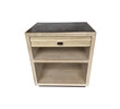 Lucca Studio Milo Night Stand With Leather top and base 39657