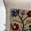 18th Century Turkish Embroidery Silk and Linen Textile Pillow 74801