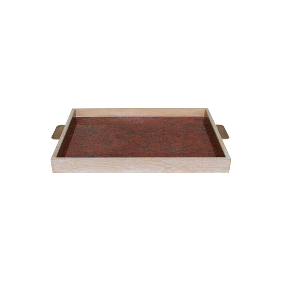 Limited Edition Oak Tray with Vintage Italian Marbleized Paper 25792